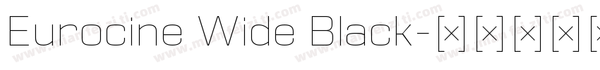 Eurocine Wide Black字体转换